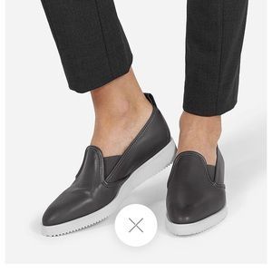 New Everlane Italian Leather Street Shoes, Navy